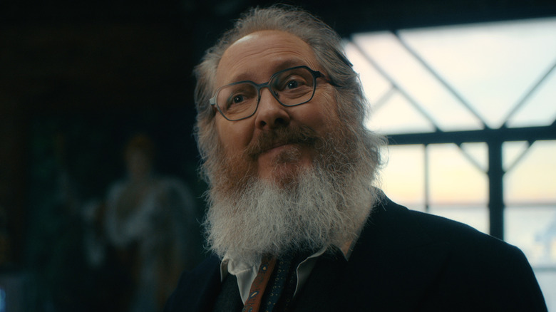 Ultron in human form with a big beard on VisionQuest