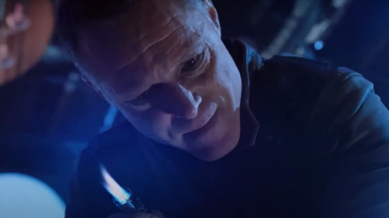Voight threatening criminal with torch