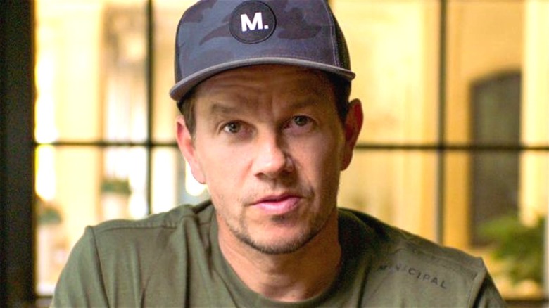 Mark Wahlberg speaking to the camera