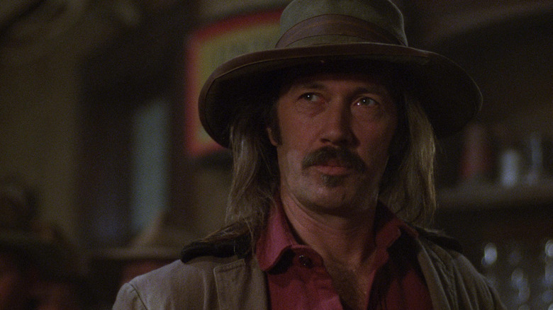 David Carradine wearing cowboy hat