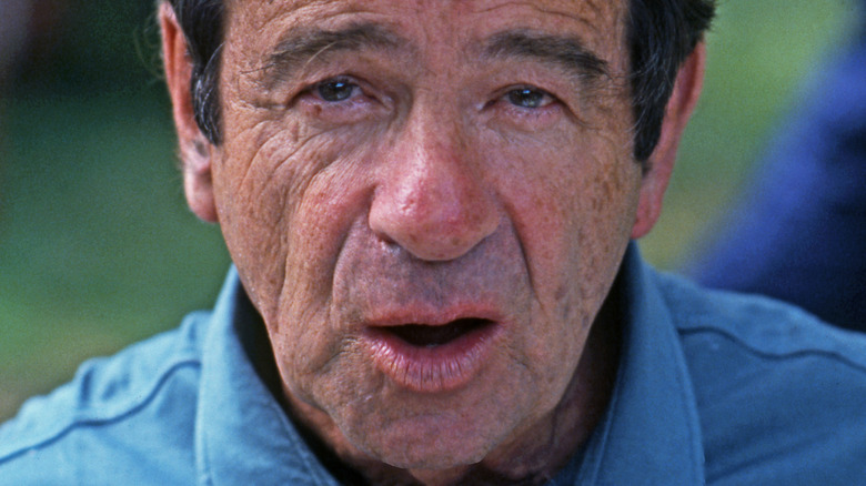 Walter Matthau wearing a blue shirt