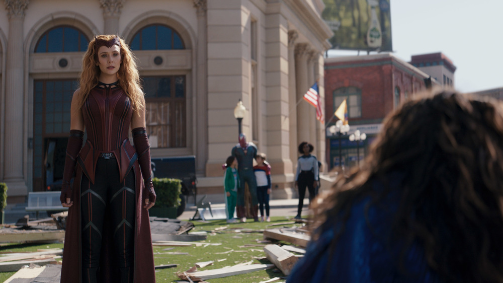 Elizabeth Olsen and Kathryn Hahn in WandaVision