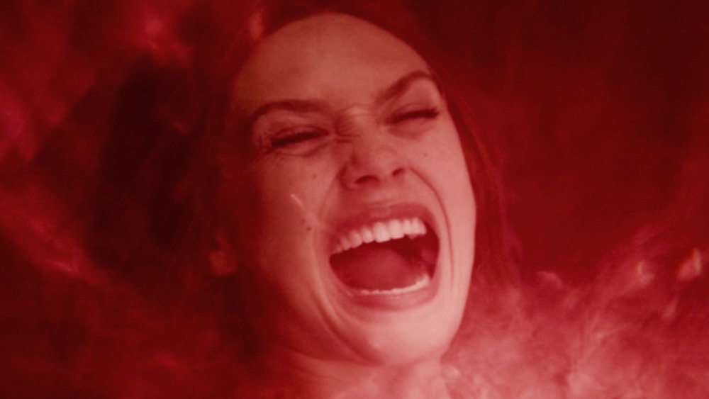 Wanda Maximoff using her chaos magic