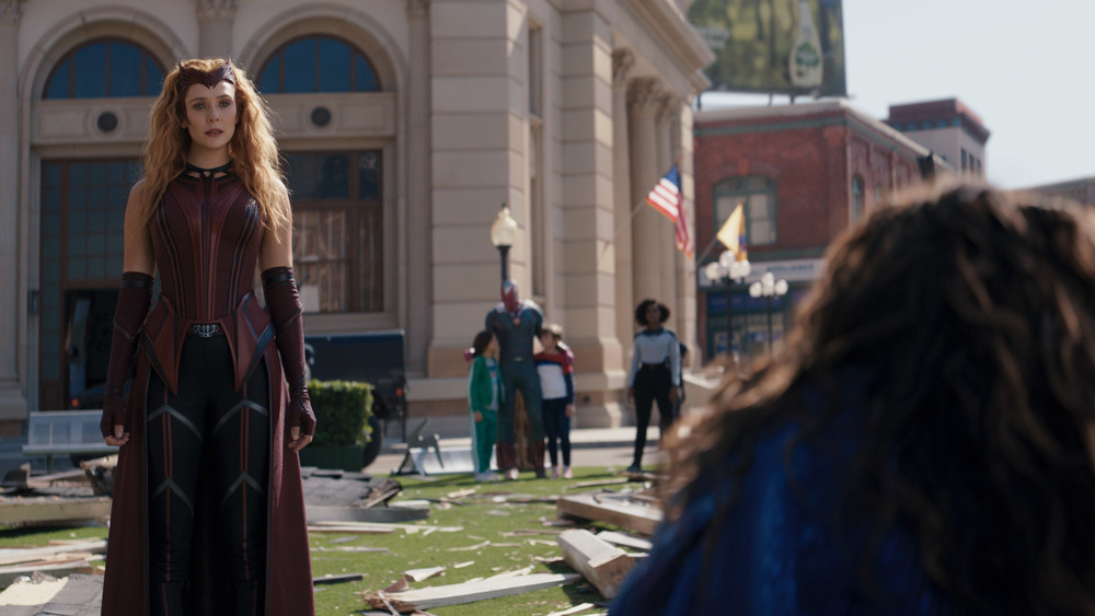 Elizabeth Olsen and Kathryn Hahn in WandaVision