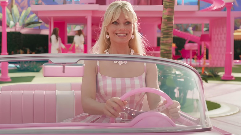 Barbie Driving Her Car
