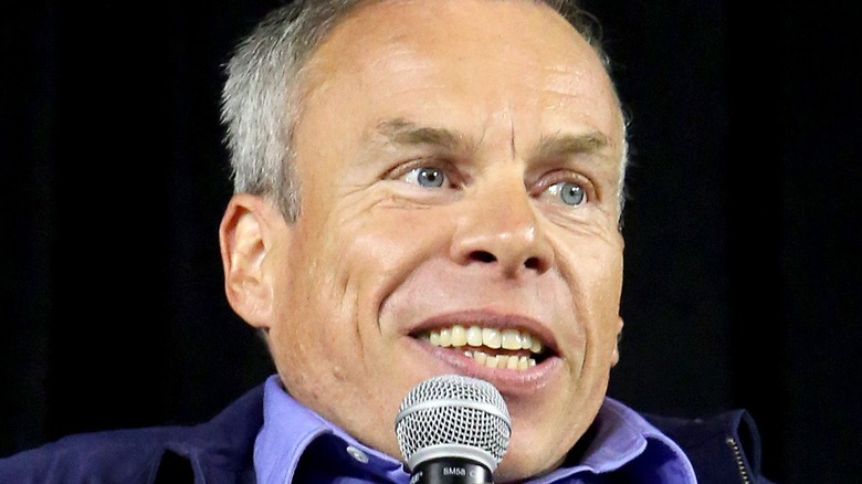 Warwick Davis speaking at Star Wars Celebration 2022