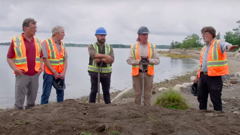 Oak Island team standing