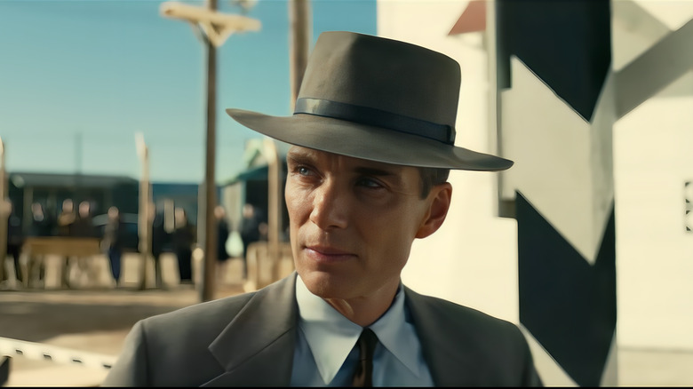 Oppenheimer stares purposefully