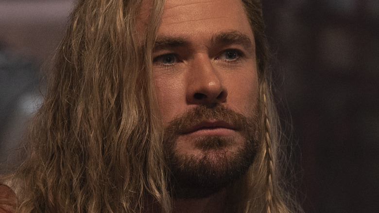 Thor with blond braided hair