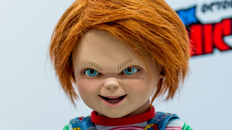 Chucky doll smiling