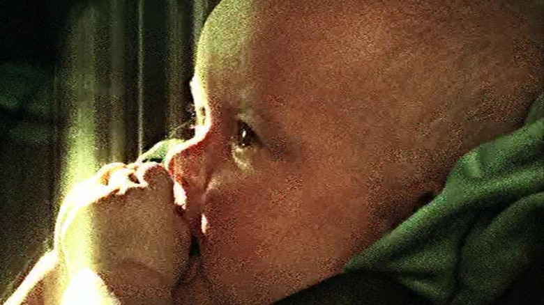 Baby victim sucking thumb CSI