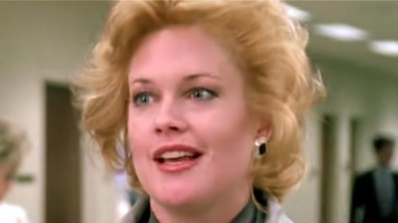 Actress Melanie Griffith as Tess in Working Girl