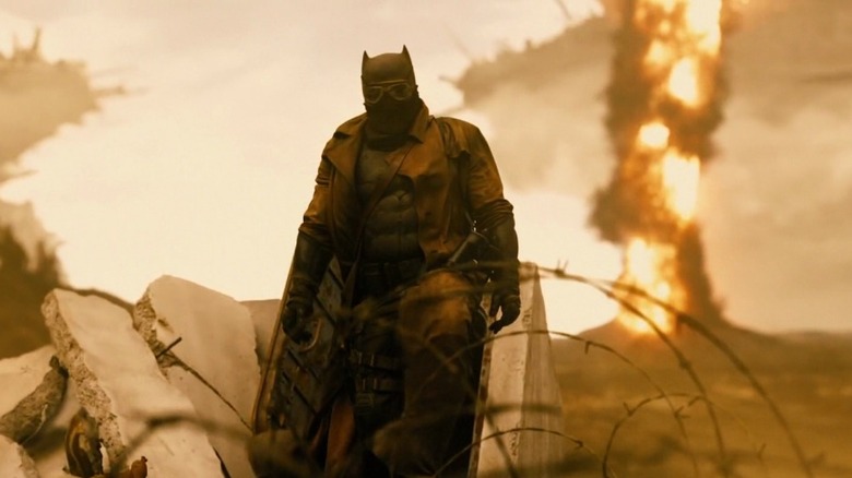 Batman in his Knightmare outfit in Batman v Superman: Dawn of Justice (2016)