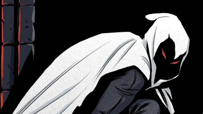 Moon Knight with bloody weapon