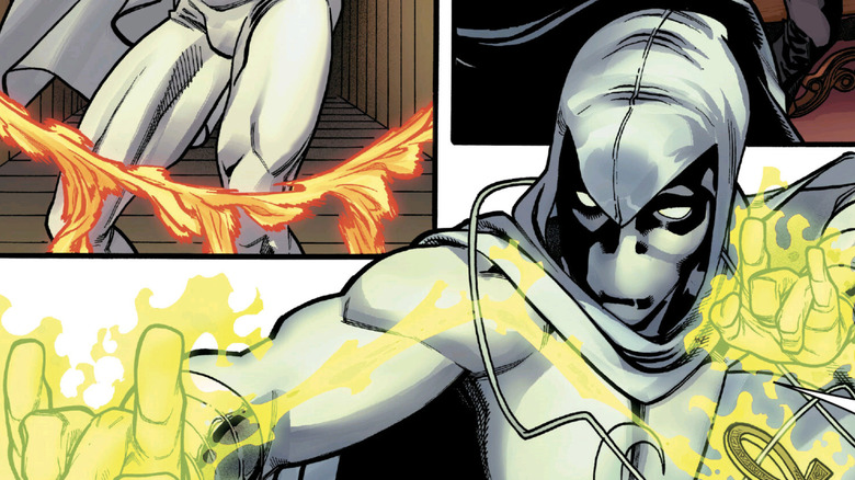 Moon Knight casts a spell