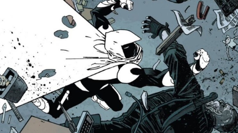 Moon Knight punches goon