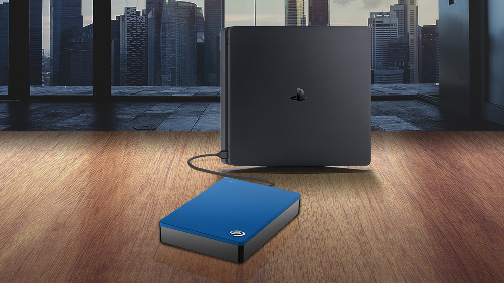 PS4 connected to Seagate drive