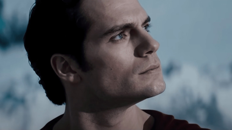 Henry Cavill looking hopeful as Superman