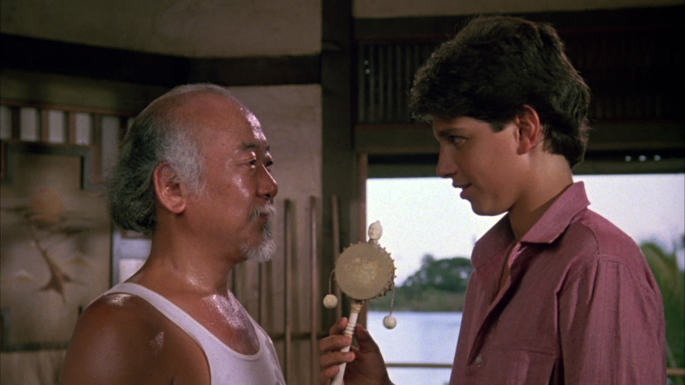 Mr. Miyagi and Daniel LaRusso