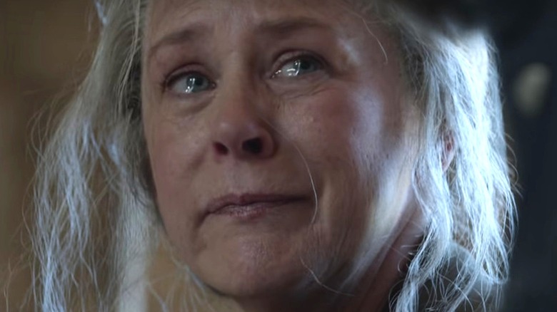 Carol Peletier crying on The Walking Dead