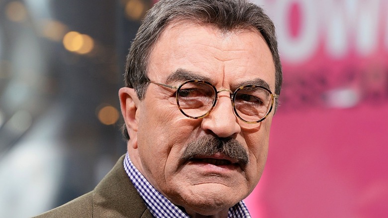 Tom Selleck in glasses