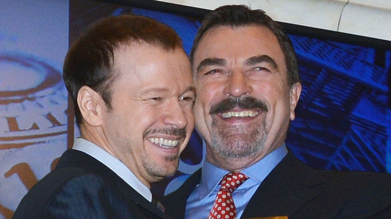 Donnie Wahlberg and Tom Selleck