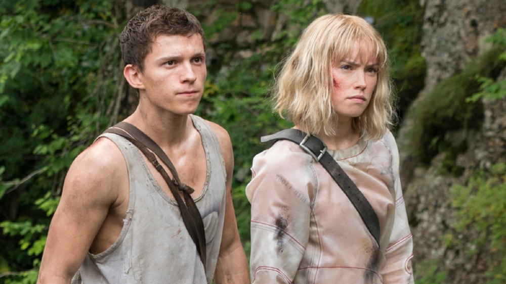 Tom Holland and Daisy Ridley in Chaos Walking