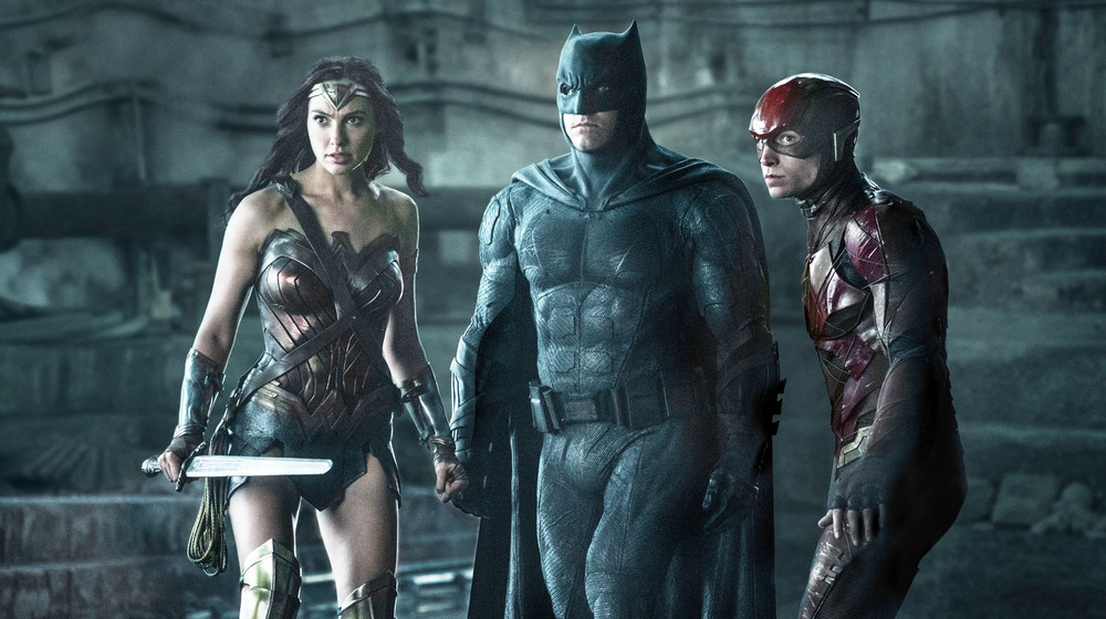 Wonder Woman, Batman and Flash worried