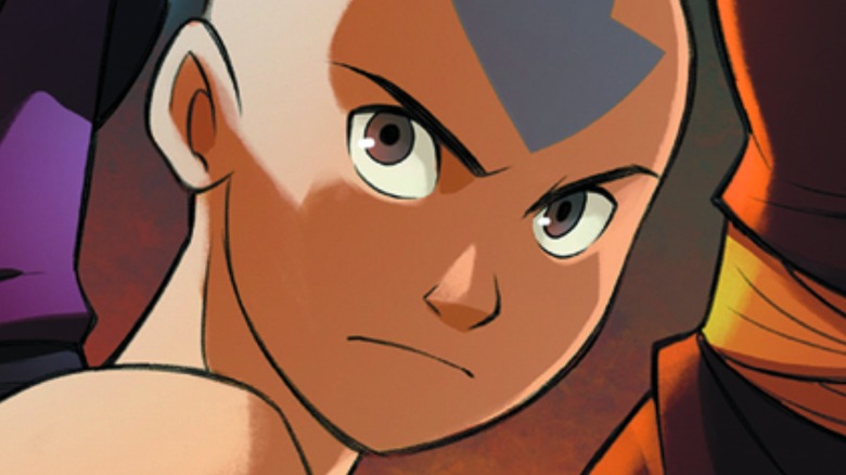 Aang smirking 