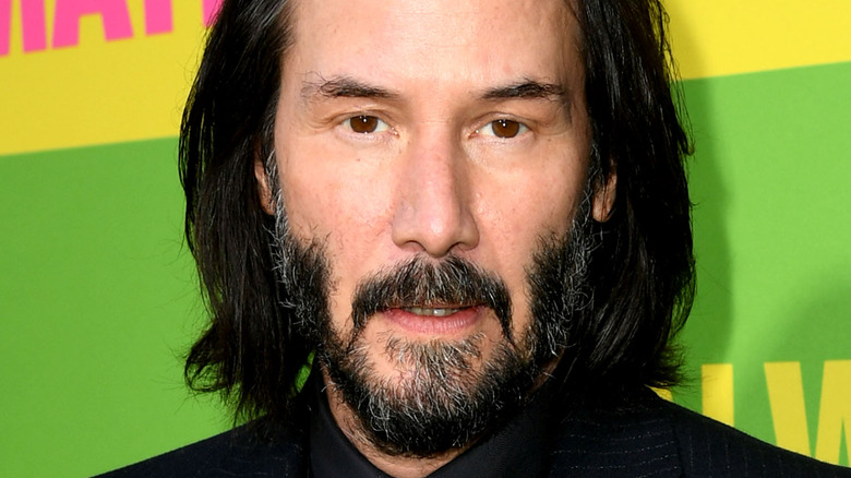 Keanu Reeves smiling 