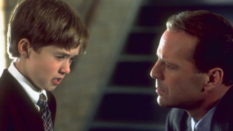 Haley Joel Osment and Bruce Willis in The Sixth Sense