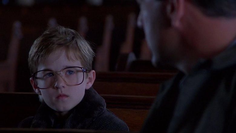 Haley Joel Osment and Bruce Willis in The Sixth Sense