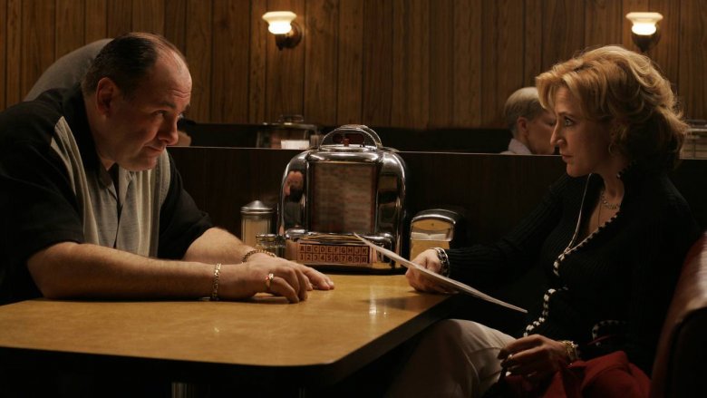 James Gandolfini and Edie Falco in The Sopranos
