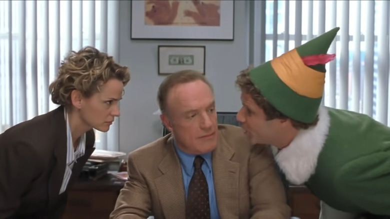 Amy Sedaris, James Caan and Will Ferrell in Elf