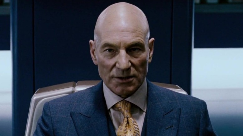 Professor X staring forward