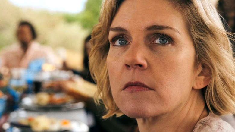 Carol eating with others in Pluribus