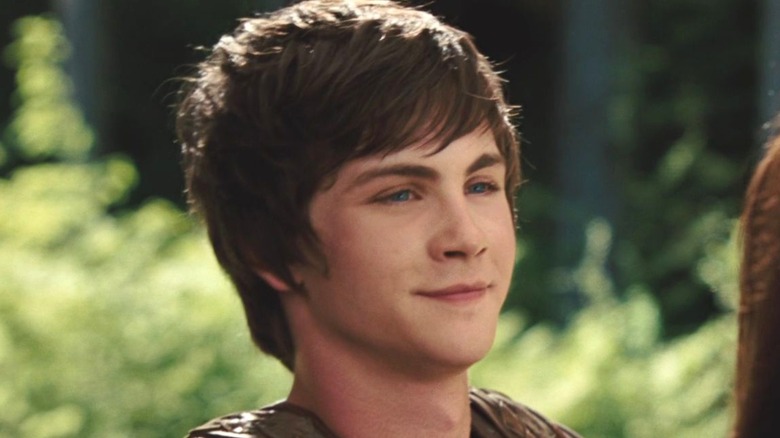 Logan Lerman smiling