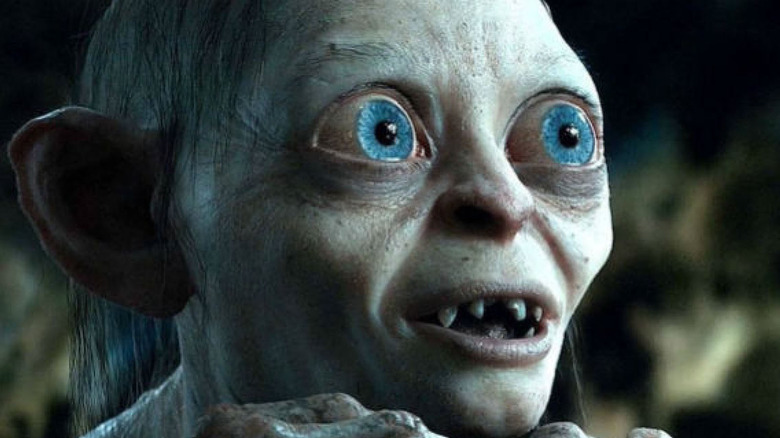 Gollum Smeagol wide eyed smiling