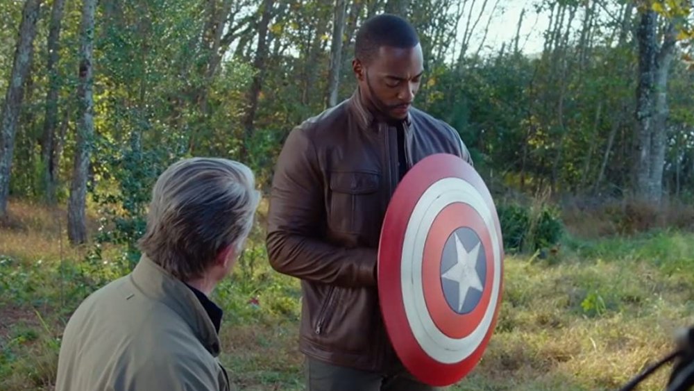 Sam Wilson is given the Shield by Steve Rogers - Sam Was Cap's Second Choice