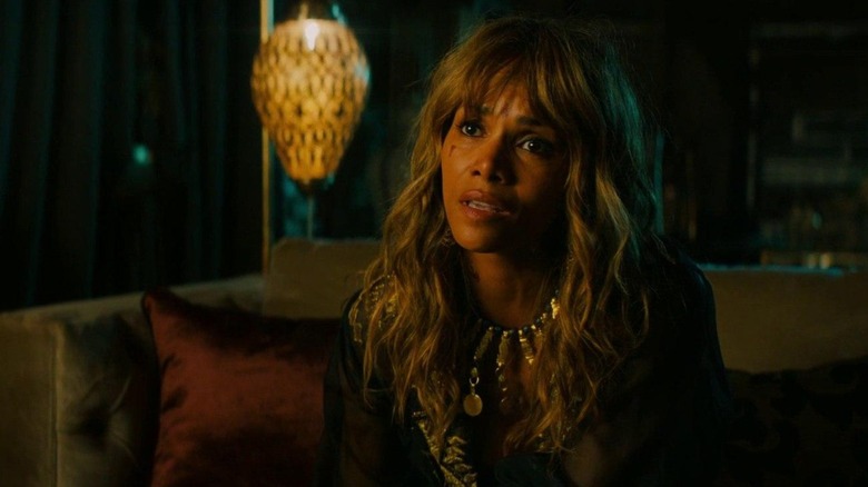 Sofia sitting on a couch in "John Wick: Chapter 3 -- Parabellum" (2019)