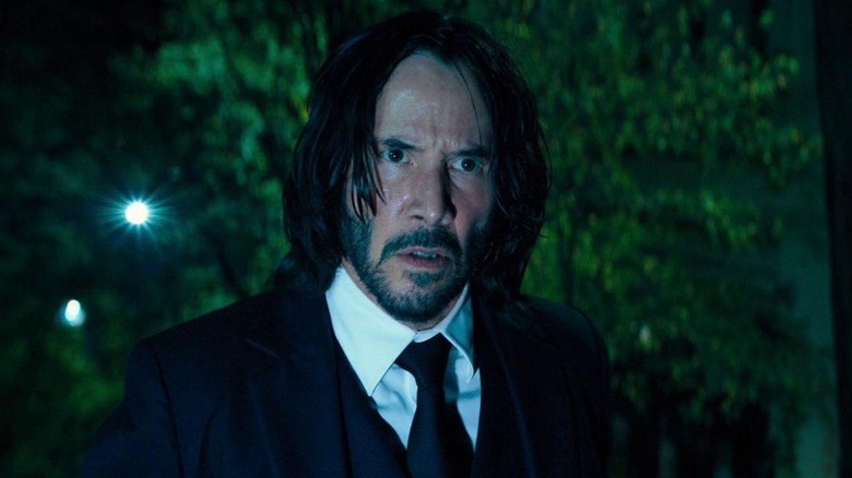 John Wick looking confused in "John Wick: Chapter 4" (2023)