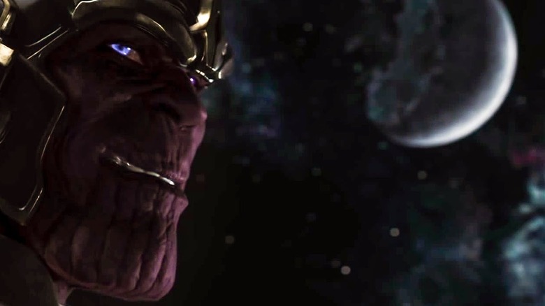 Thanos smirking in The Avengers