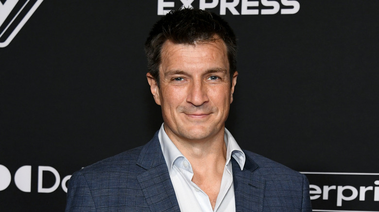 Nathan Fillion smiling
