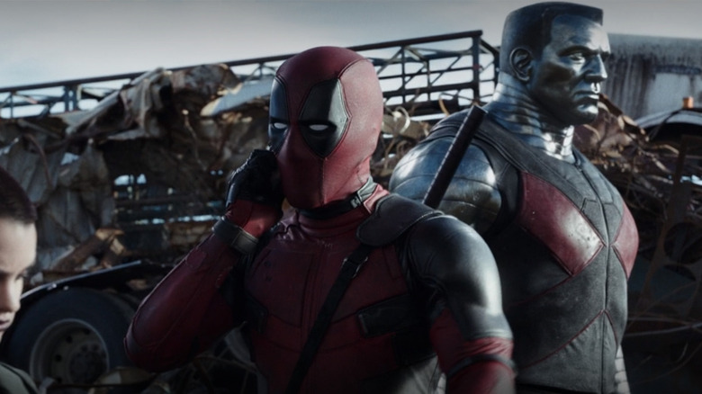 Deadpool on the phone