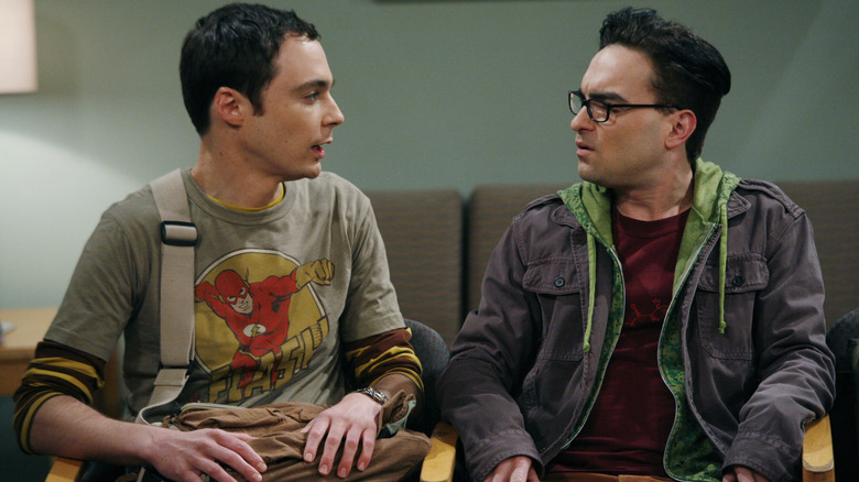 Leonard and Sheldon talk in 