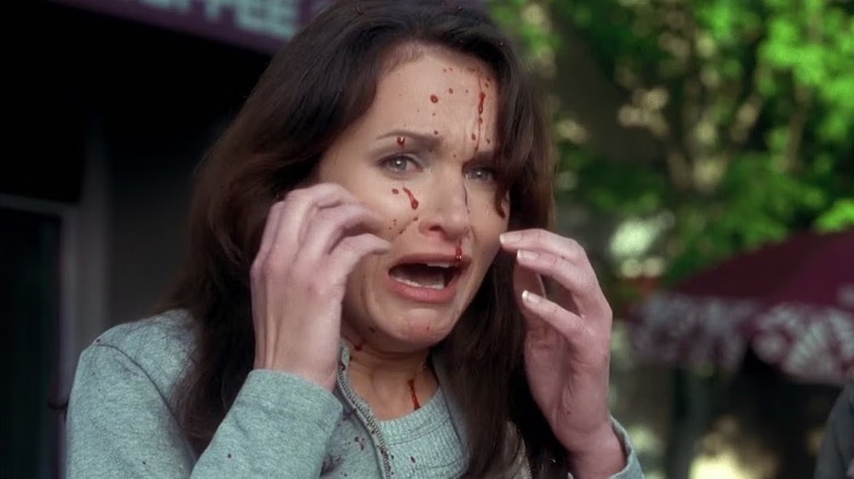 Valerie Lewton with blood on her face in Final Destination