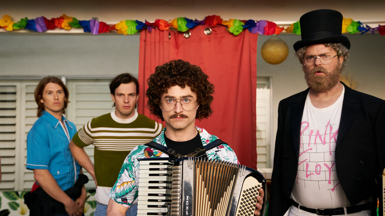 Daniel Radcliffe and Rainn Wilson in "Weird: The Al Yankovic Story"