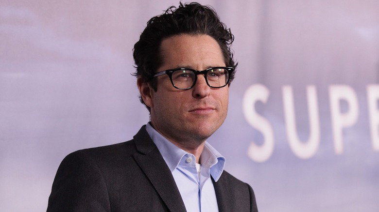 J.J. Abrams posing at the "Super 8" DVD Launch (2011)