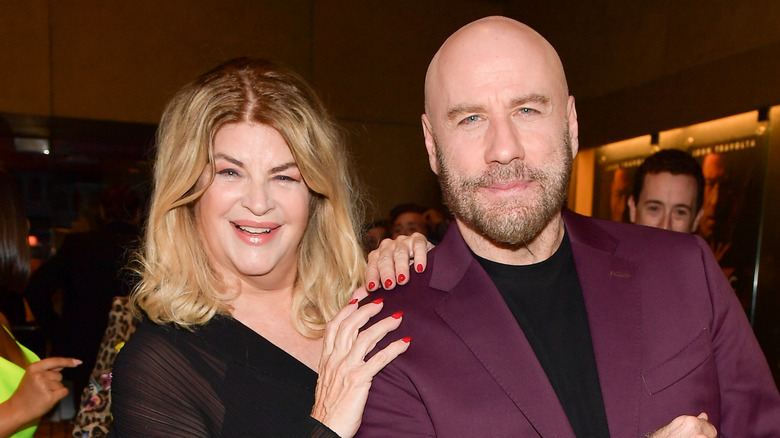 Kirstie Alley and John Travolta smiling