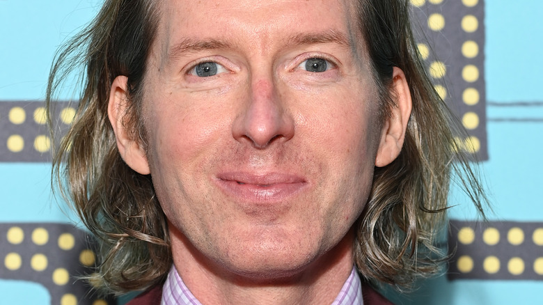 Wes Anderson smiling